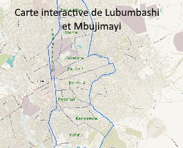 Interactive map of security in Lubumbashi and Mbujimayi in DRC